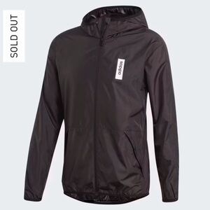Adidas Men’s Windbreaker Code of Sport Athletic Track Jacket BLACK XXL